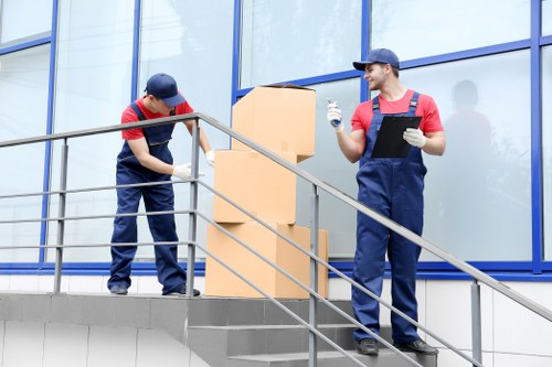 Removal team planning a move in a Mayfair street with central London access challenges