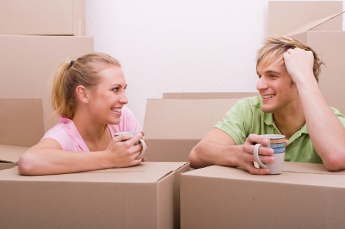 Local movers handling a commercial relocation in central London