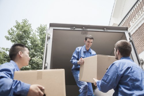 Commercial removals setup for an office move in Mayfair