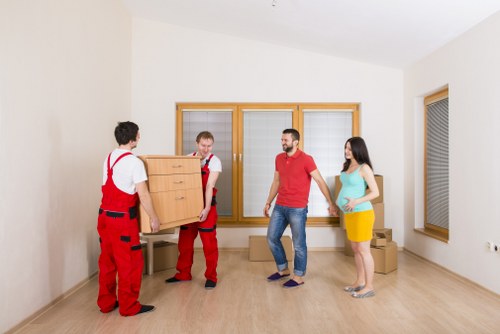 Sorting recyclable items during a Mayfair move