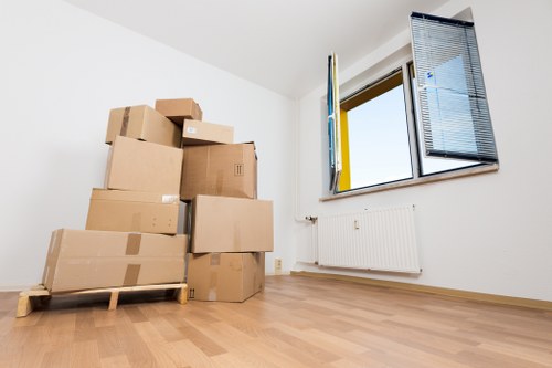 Professional movers assisting with a flat or office relocation in Mayfair