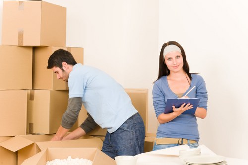 Local packing and unpacking team working in Mayfair