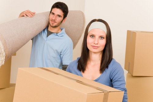 Commercial moving truck support for offices in Mayfair
